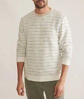 Textured Stripe Crewneck