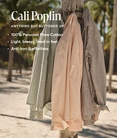 Mia Cropped Shirt Cali Poplin