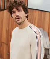 Engineered Stripe Sleeve Tee