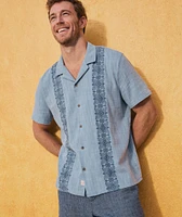 Stretch Selvage Embroidered Resort Shirt