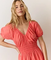 Emery Poplin Midi Dress