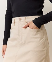 Fawn Denim Midi Skirt