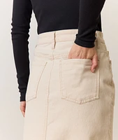 Fawn Denim Midi Skirt