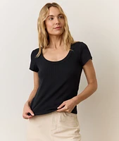Lexi Rib Sun-In Scoop Tee