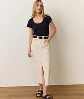 Lexi Rib Sun-In Scoop Tee