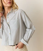 Mia Cropped Shirt Cali Poplin