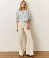Mia Cropped Shirt Cali Poplin