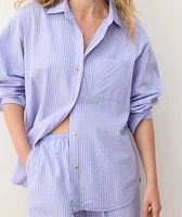 Gracey Oversized Seersucker Shirt
