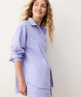 Gracey Oversized Seersucker Shirt