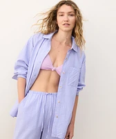 Gracey Oversized Seersucker Shirt