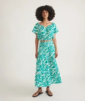Tiana Double Cloth Cropped Blouse