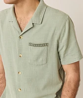 Stretch Selvage Embroidered Resort Shirt