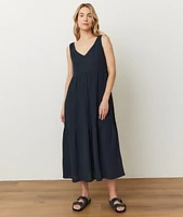 Corinne Double Cloth Maxi Dress