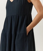 Corinne Double Cloth Maxi Dress