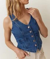 Daisy Denim Vest