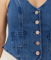 Daisy Denim Vest