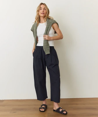 Kyra Poplin Barrel Pant