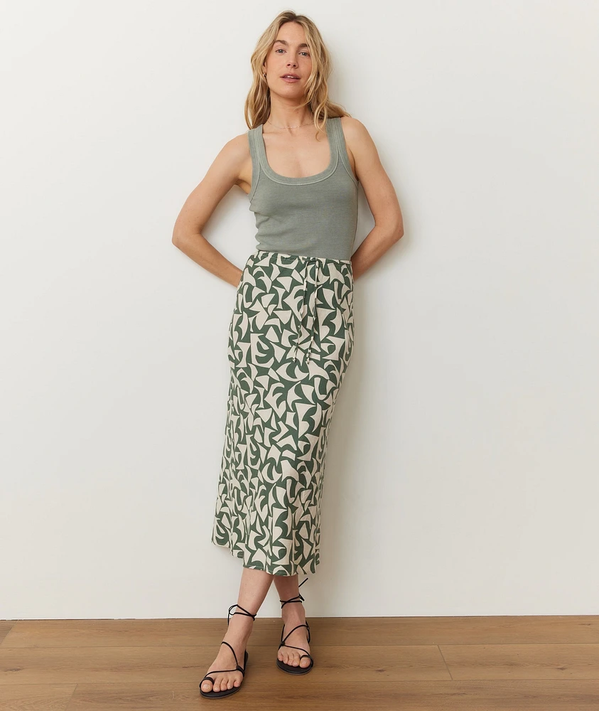 Avery Hemp Midi Skirt