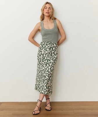 Avery Hemp Midi Skirt