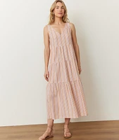 Corinne Seersucker Maxi Dress