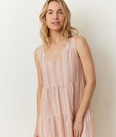 Corinne Seersucker Maxi Dress