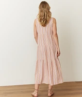 Corinne Seersucker Maxi Dress