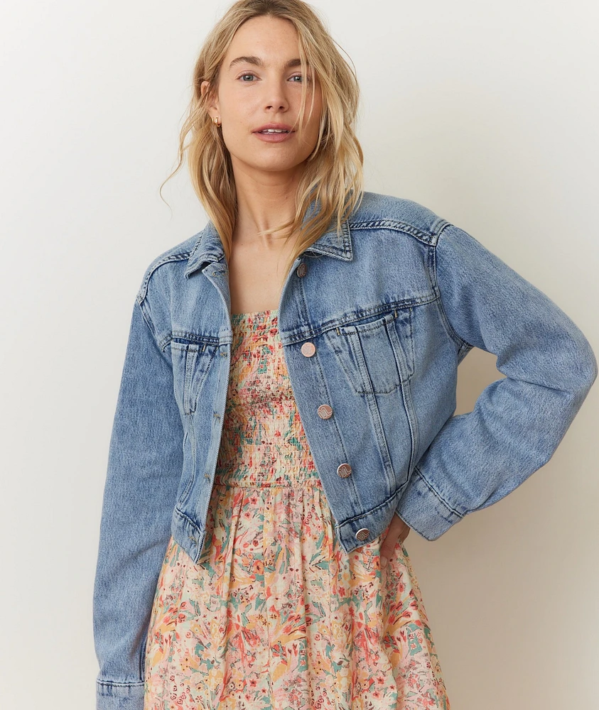 Ash Crop Denim Jacket