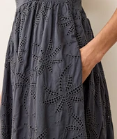 Rosette Eyelet Dress
