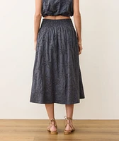 Bea Eyelet Midi Skirt