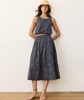 Bea Eyelet Midi Skirt