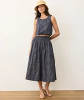 Bea Eyelet Midi Skirt