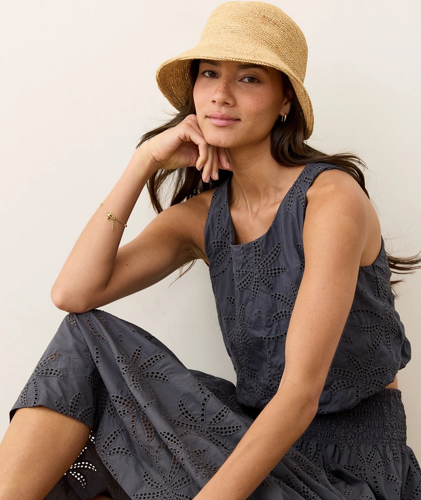 Sage Eyelet Bubble Tank