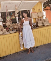 Selene Eyelet Maxi Dress