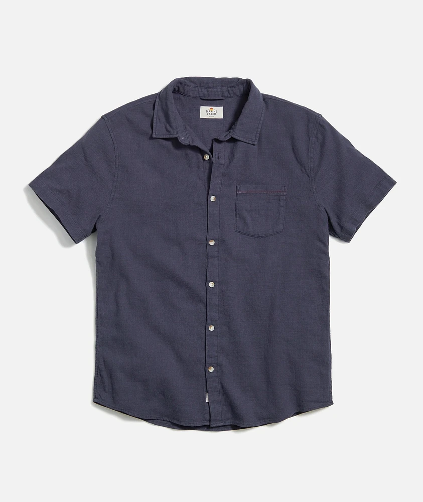 Stretch Selvage Short Sleeve Shirt