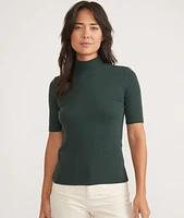 Lexi Rib Mock Neck Top