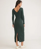 Lexi Rib V-Neck Maxi Dress