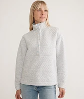 Corbet Quilted Funnel Neck Pullover