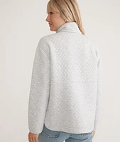 Corbet Quilted Funnel Neck Pullover