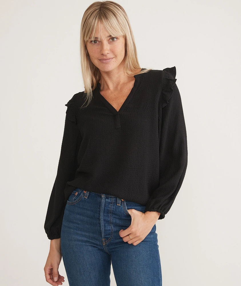 Jamie Ruffle Sleeve Top