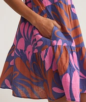 Leila Double Cloth Mini Dress