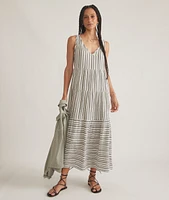 Corinne Double Cloth Maxi Dress