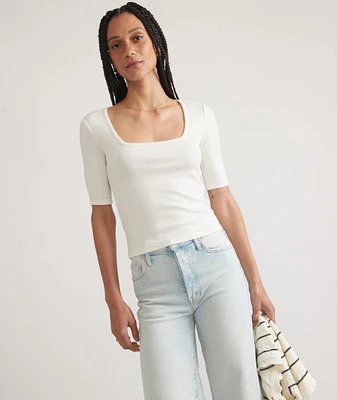 Lexi Rib Square Neck Top