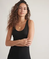 Lexi Rib Fit and Flare Midi Dress