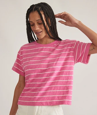 Sadie Vintage Slub Crop Tee