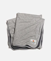 Signature Lined Blanket in Heather Grey/Asphalt Grey