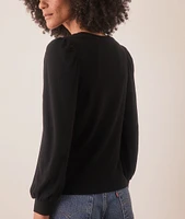 Lexi Rib Puff Sleeve Top