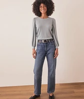 Lexi Rib Puff Sleeve Top