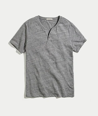 Shortsleeve Henley Flax Grey