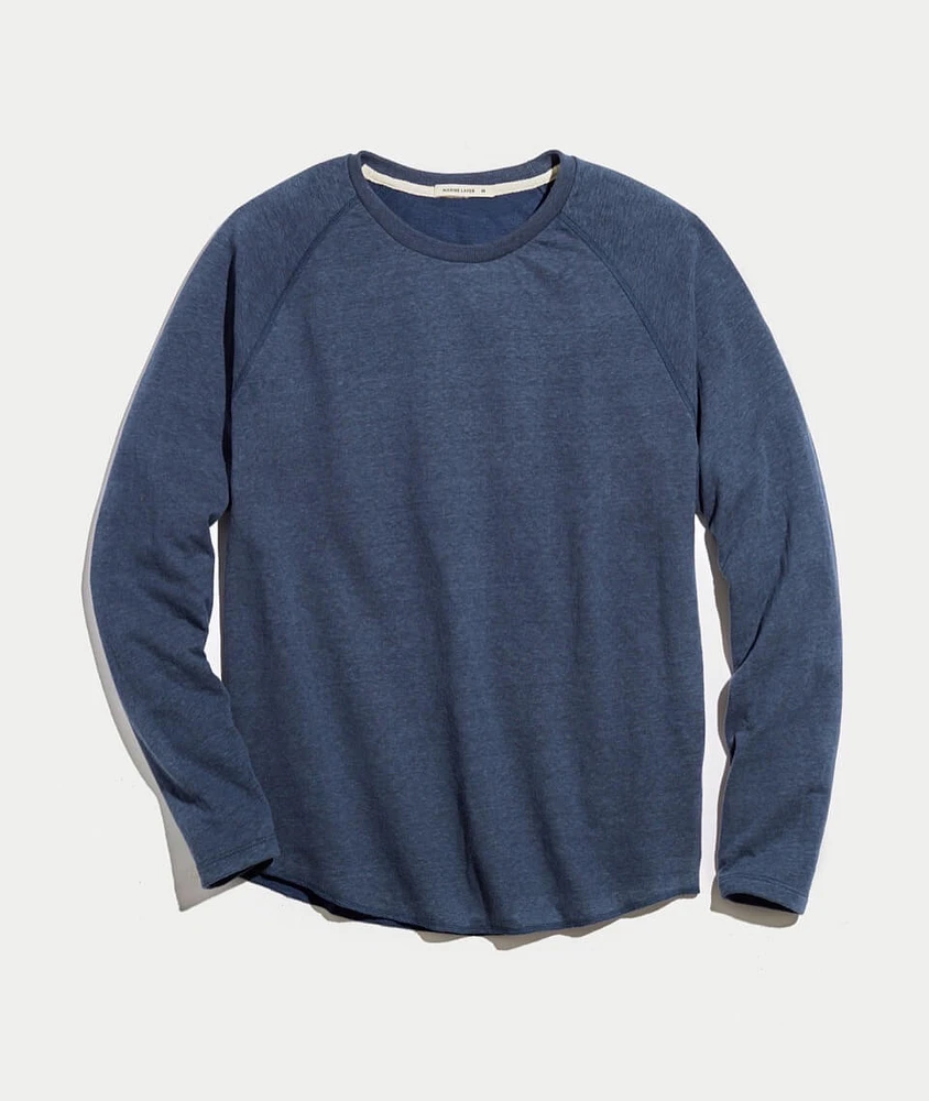 Double Knit Baseball Raglan Deep Denim