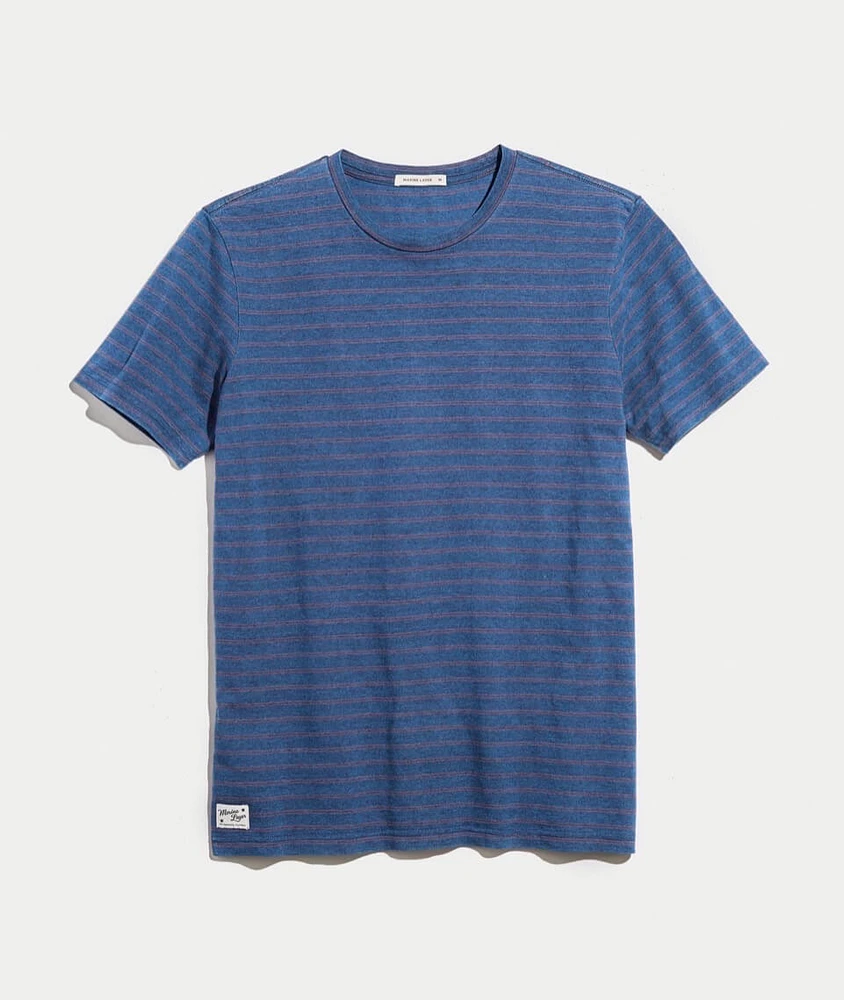 Signature Crewneck Indigo Stripe